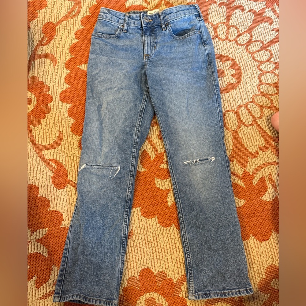 Girl’s Abercrombie High Rise Straight Jeans